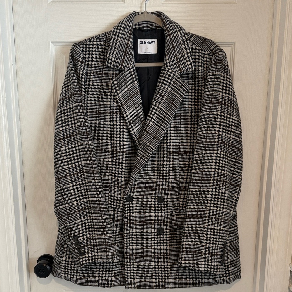 Old Navy Double-Breasted Textured Blazer